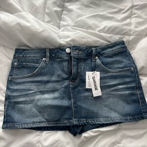 Garage Denim Mini Skirt